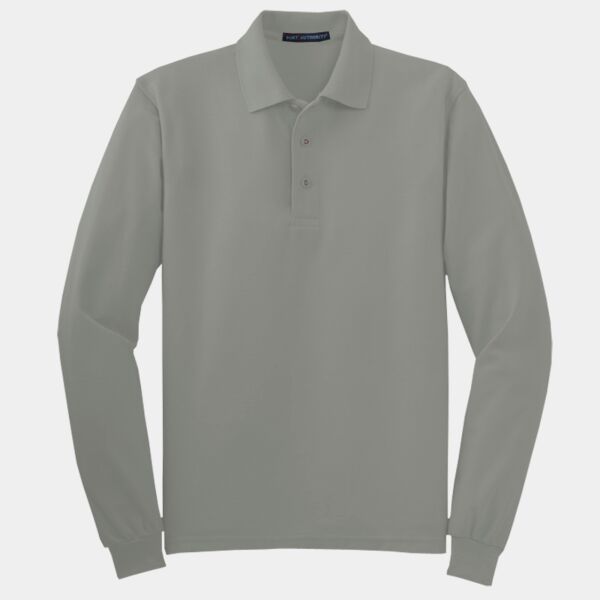 Tall Silk Touch Long Sleeve Polo Thumbnail