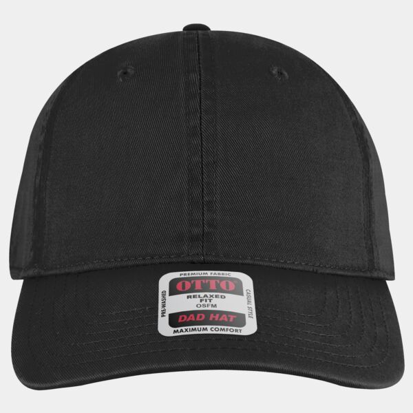 Maven Cinemas - Garment Washed Superior Cotton Twill 6 Panel Low Profile Dad Hat Thumbnail
