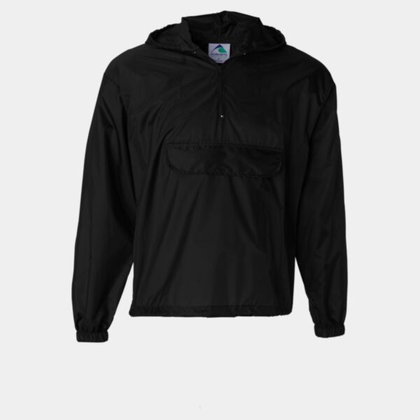 Packable Half-Zip Hooded Pullover Jacket Thumbnail